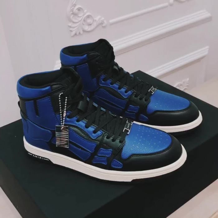 amiri* skel leather sneakers
