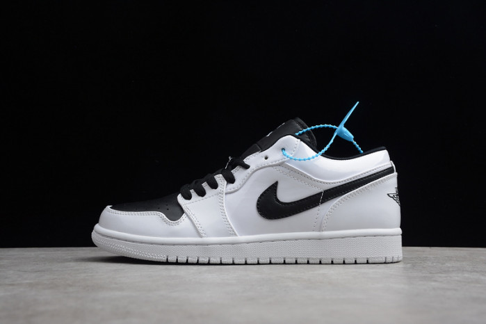 air jordan 1 retro low gs ''white black'' 553560-103