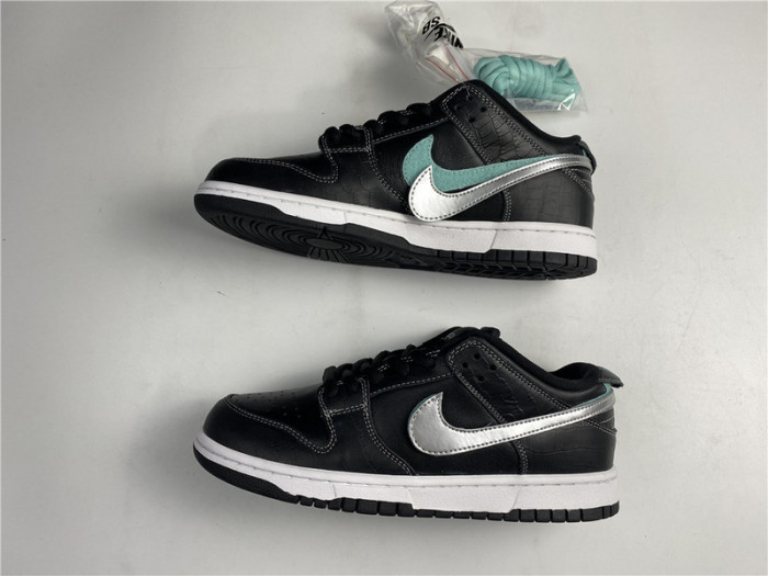 nike sb dunk low Di*m*nd s*pply co black Di*m*nd bv1310-001